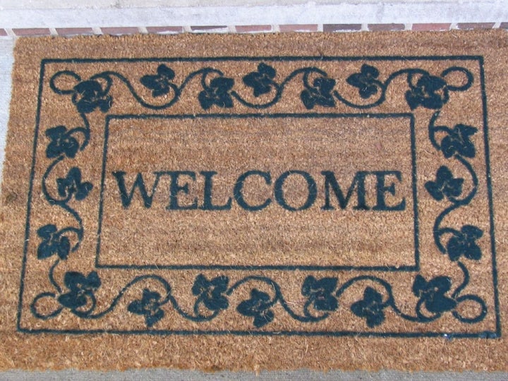 Description New welcome mat from my parents | Source http://www. flickr. com/photos/46336441@N00/435465575/ New welcome mat f