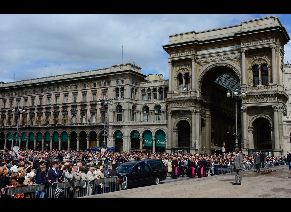 Coffin Carried To Milan Cathedral 