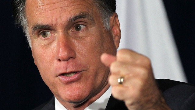 SPRINGFIELD, VA - SEPTEMBER 27: Republican U.S. presidential candidate and former Massachusetts Governor Mitt Romney speaks