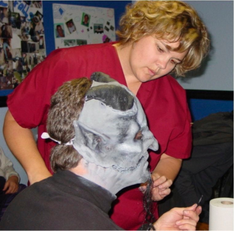 Pastor Keenan Preparing Mask