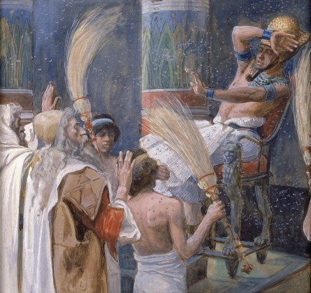 Description 1 The Plague of Flies, c. 1896-1902, by James Jacques Joseph Tissot (French, 1836-1902), gouache on board, 6 15/