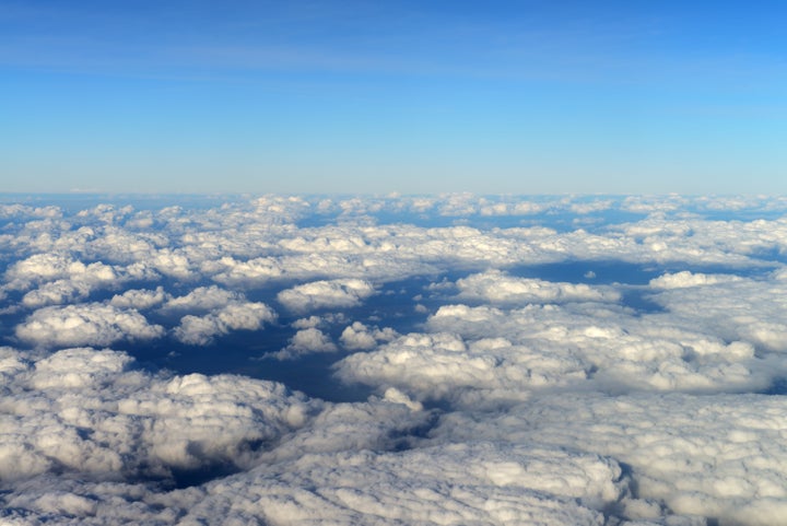 sky with clouds. view from an...