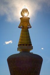 Spire of the Karma Tashe Gomang Stupa