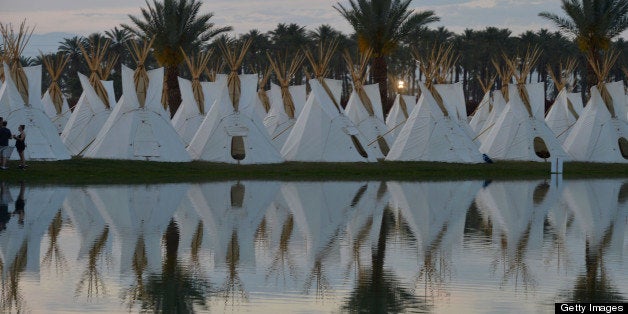 INDIO, CA - APRIL 11: The Empire Polo Field Prepares for the 2013 Coachella Music Festival at The Empire Polo Club on April