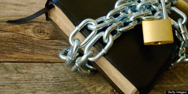 Book with chains
