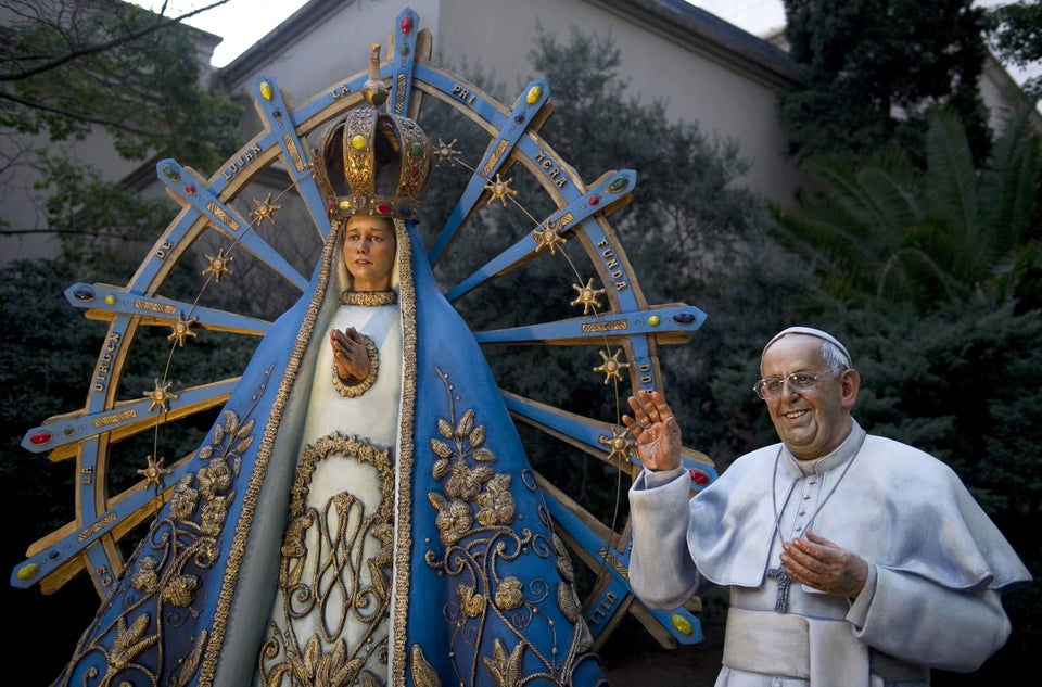 ARGENTINA-POPE FRANCIS-STATUE