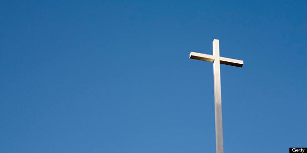 Cross and blue sky