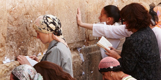 Women at Western Wall, Jerusalem, Israel