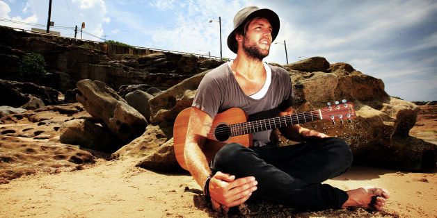 SYDNEY, AUSTRALIA - JANUARY 28: (EUROPE AND AUSTRALASIA OUT) Joel Houston, of the rock band 'Hillsong United' and son of the Hillsong Church founder and senior pastor Brian Houston is pictured on Maroubra Beach on January 28, 2010 in Sydney, Australia. (Photo by Craig Greenhill/Newspix/Getty Images)