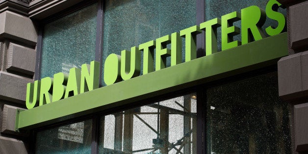 The Urban Outfitters Inc. logo is seen outside a store in San Francisco, California, U.S., on Thursday, Aug. 11, 2011. Retail