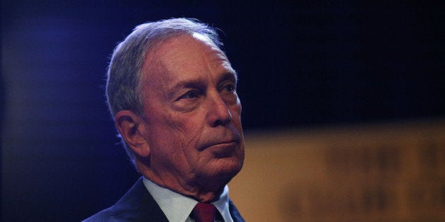 NEW YORK, NY - DECEMBER 18: New York Mayor Michael Bloomberg pauses after speaking to the Economic Club of New York in what i