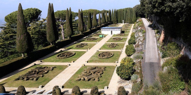 ROME, ITALY - FEBRUARY 20: The gardens of the Pontifical residence of Castelgandolfo are seen on February 20, 2013 in Rome, Italy. The Apostolic Palace and The Ponifical Villas of Castelgandolfo, 10 miles south Rome, are the summer residence of Popes and will host Pope Benedict XVI during the next conclave. (Photo by Franco Origlia/Getty Images)