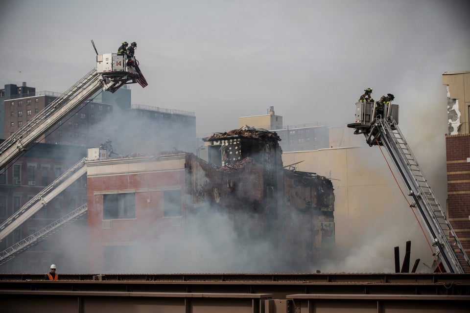 Explosion Causes Two Buildings To Collapse In Manhattan's East Harlem Neighborhood