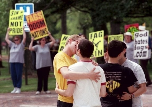 westboro baptist church funny sign counter protest