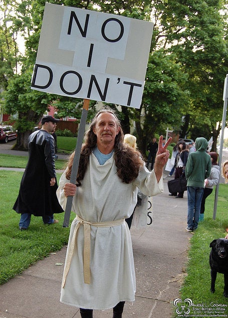 westboro baptist church funny sign counter protest