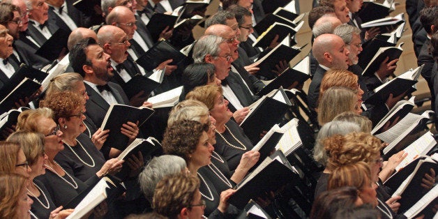 The Oratorio Society of New York performing Handel's 'Messiah' at Carnegie Hall on Monday night, December 23, 2013.(Photo by Hiroyuki Ito/Getty Images)