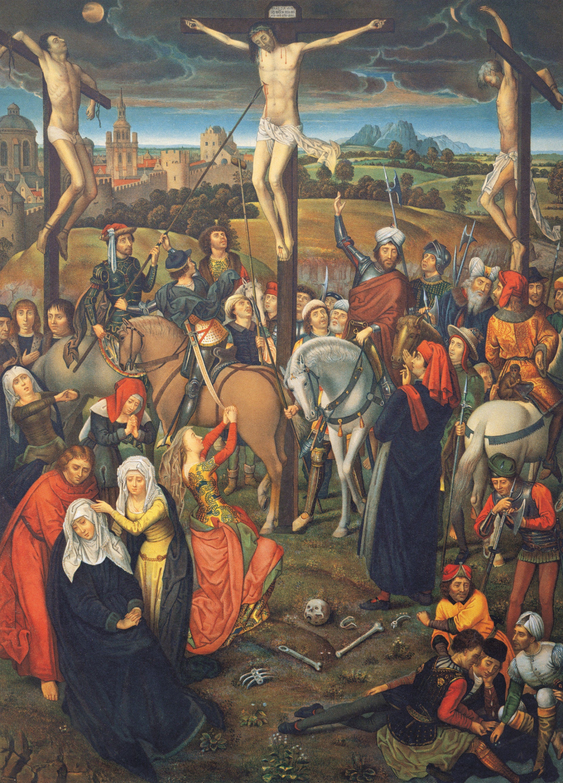 Jesus Scene Jesus' Crucifixion In Art Illustrates One Of The Most Famous Biblical ...