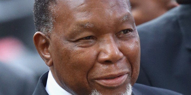 LONDON, ENGLAND - MARCH 03: The Deputy President of the Republic of South Africa, His Excellency Kgalema Motlanthe arrives f
