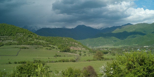 View up the Pankisi Gorge.