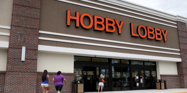 PLANTATION, FL - JUNE 30: A Hobby Lobby store is seen on June 30, 2014 in Plantation, Florida. Today in Washington, the Supreme Court ruled in favor of a suit brought by the owners of Hobby Lobby and furniture maker Conestoga Wood Specialties ruling that companies cannot be forced to offer insurance coverage for birth control methods that the family-owned private companies object to for religious reasons. (Photo by Joe Raedle/Getty Images)
