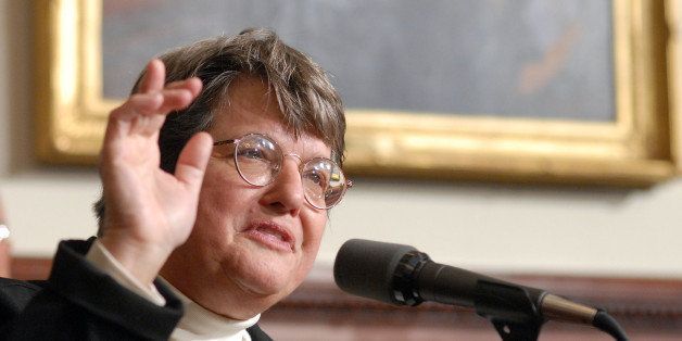 TRENTON, NJ - DECEMBER 17: Sister Helen Prejean speaks with the media about the bill, which New Jersey Governor Jon S. Corzine signed into legislation to eliminate the death penalty and replace it with life imprisonment without eligibility for parole, December 17, 2007 at the State House in Trenton, New Jersey. New Jersey is the first state to eliminate the death penalty in 42 years. (Photo by William Thomas Cain/Getty Images)