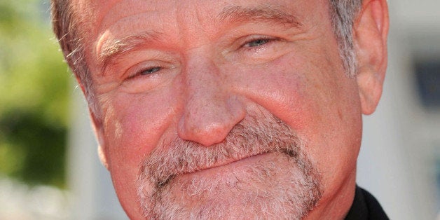LOS ANGELES, CA - AUGUST 21: Actor Robin Williams arrives at 62nd Primetime Creative Arts Emmy Awards at the Nokia Theatre