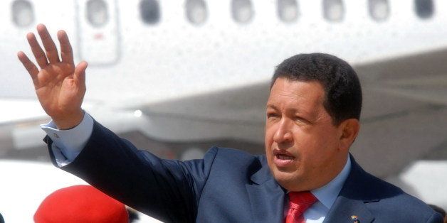 cc-by Valter Campanato - Agencia Brasil.2008ko urtarrilaren 14an, Hugo Chavez Frias Venezuelako presidentea Guatemalako Guatemala hirira heldu zen bisita ofizialean.