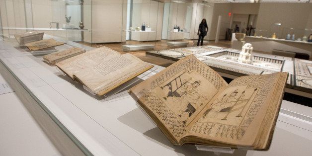 TORONTO, ON - SEPTEMBER 10: These photos are to accompany Haroon's column re the Aga Khan Museum. In this photo, some samples of the Arabic calligraphy on display. (Keith Beaty/Toronto Star via Getty Images)