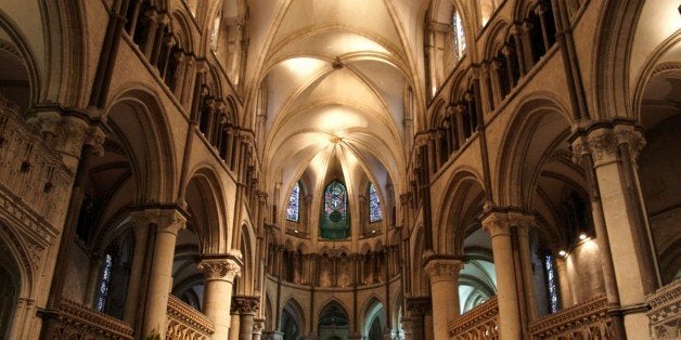 Canterbury Cathedral in Canterbury, Kent, is one of the oldest and most famous Christian structures in England and forms part of a World Heritage Site.