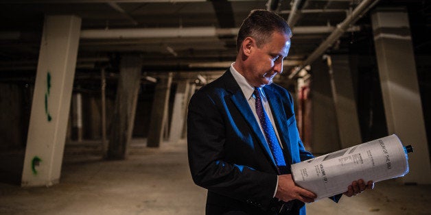 WASHINGTON, DC -- JULY 21: Steve Green in the basement of the Washington Design Center, which was recently demolished as part of the construction for the Bible Museum. Steve Green and his family, owners of the Hobby Lobby, are building the Bible Museum. (photo by Andre Chung for The Washington Post via Getty Images) MAGAZINE