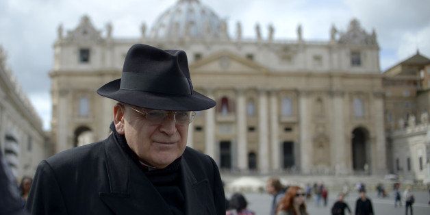 US cardinal Leo Raymond Burke walks on St Peter's square after a cardinals' meeting on the eve of the start of a conclave on March 11, 2013 at the Vatican. Cardinals will hold a final set of meetings on Monday before they are locked away to choose a new pope to lead the Roman Catholic Church through troubled times. AFP PHOTO / JOHANNES EISELE (Photo credit should read JOHANNES EISELE/AFP/Getty Images)