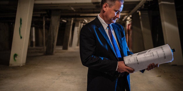 WASHINGTON, DC -- JULY 21: Steve Green in the basement of the Washington Design Center, which was recently demolished as part of the construction for the Bible Museum. Steve Green and his family, owners of the Hobby Lobby, are building the Bible Museum. (photo by Andre Chung for The Washington Post via Getty Images) MAGAZINE