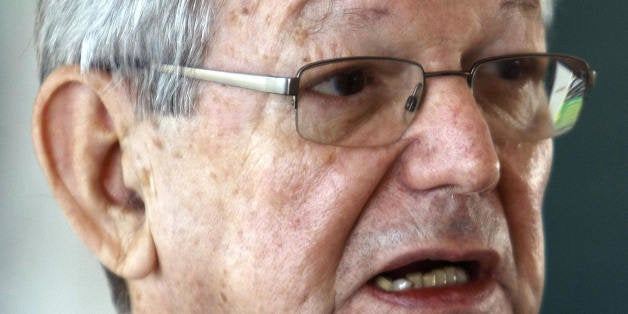 Erwin Krautler bishop of the Xingu indigenous reserve in Amazonia, speaks with the press after meeting with Brazilian President Luiz Inacio Lula da Silva at Planalto Palace on March 19, 2009 in Brasilia. Krautler asked Lula da Silva to redo the studies about the Belo Monte hydroeletric plant over the Xingu river. AFP PHOTO/Evaristo SA (Photo credit should read EVARISTO SA/AFP/Getty Images)