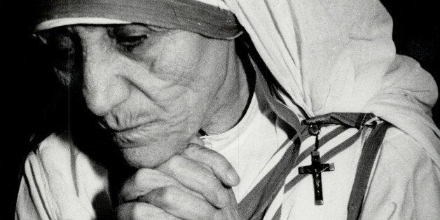 CANADA - MAY 08: Cares of the World seem to be reflected in the prayerful face of Mother Teresa; who was awarded the Nobel Peace Prize in 1979. (Photo by Bob Olsen/Toronto Star via Getty Images)