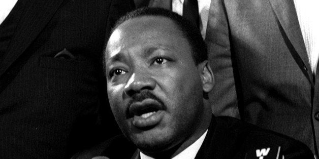 UNITED STATES - MARCH 27: Dr. Martin Luther King during press conference at Mount Calvary Missionary Baptist Church. (Photo