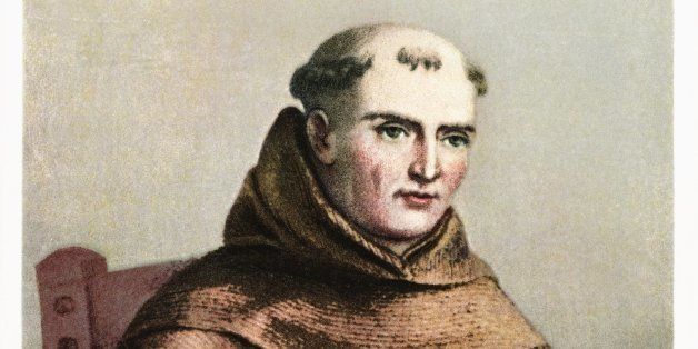 UNSPECIFIED - CIRCA 1930: Fray Junipero Serra Postcard. ca. 1915-1925, Fray Junipero Serra Postcard (Photo by LCDM Universal History Archive/Getty Images)