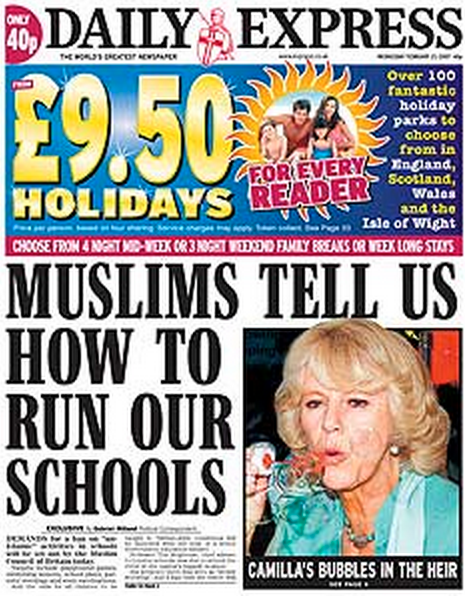 "Those Muslims. Our schools. The idea that Muslim children, Muslim parents, are as much part of the British schools culture, 