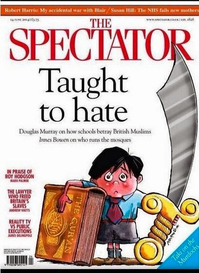 The Spectator’s cover image in response to the row over alleged extremism in some schools in Birmingham, the so-called Trojan