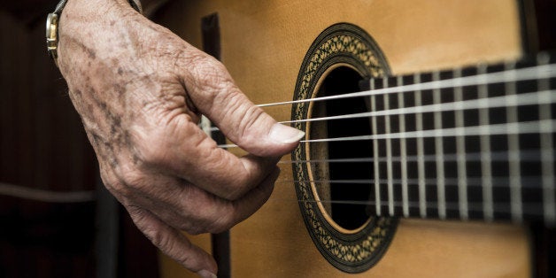 Playing Guitar.