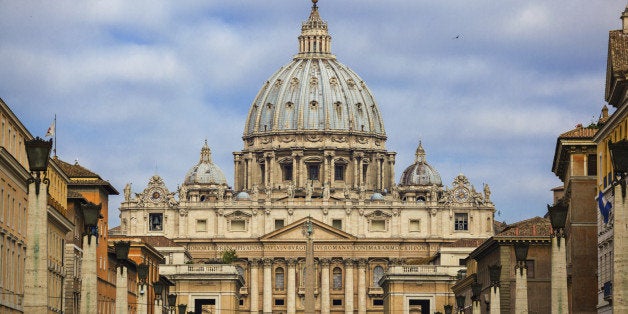 view at St. Peter's Basilica in Rome, Italy