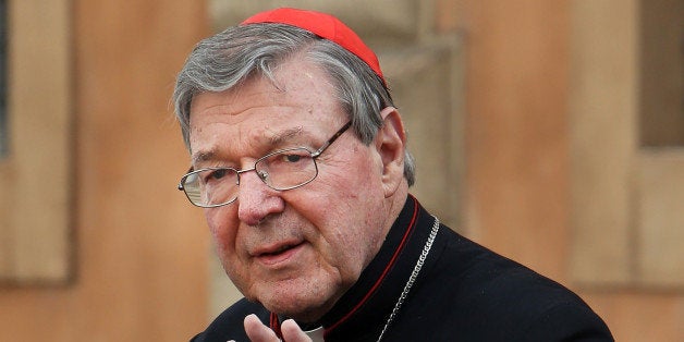 VATICAN CITY, VATICAN - OCTOBER 13: Australian Cardinal George Pell leaves the Synod Hall at the end of a session of the Synod on the themes of family on October 13, 2014 in Vatican City, Vatican. As discussion at the Extraordinary Synod of Bishops on the Family got underway Monday morning, it was announced that the second phase of this process, next year's Ordinary Synod, will be held October 4-25, 2015, and will have theme: The vocation and mission of the family in the church and the modern world. (Photo by Franco Origlia/Getty Images)