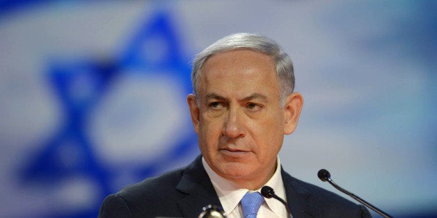 WASHINGTON, DC - MARCH 02: In this handout provided by the Israeli Government Press Office (GPO) Israeli Prime Minister Benj