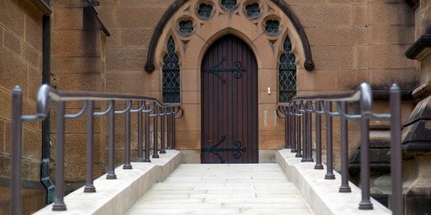 Entrance to st. Mary?s Cathedral. Sydney. Australia