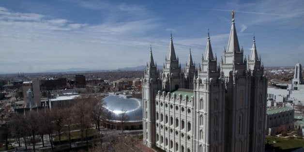 Mormon Temple and Tabernacle, Temple Square, Salt Lake City, Utah. (Photo by: Universal Images Group via Getty Images)