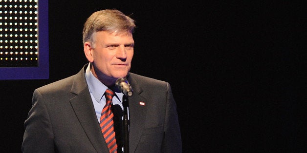 NASHVILLE, TN - APRIL 21: TV Personality Franklin Graham at The 41st Annual GMA Dove Awards at The Grand Ole Opry House on April 21, 2010 in Nashville, Tennessee. (Photo by Rick Diamond/Getty Images)