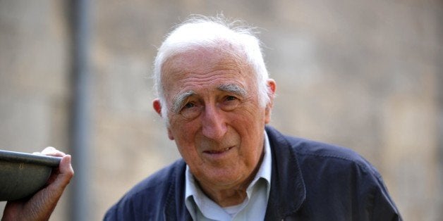 TO GO WITH AFP STORY BY BENOIT FAUCHETFrench founder of the Communaute de l'Arche (Arch community) Jean Vanier, 86, poses at home on September 23, 2014 in Trosly-Breuil. The association dedicated to handiccaped people will celebrate its 50th birthday with festive events in Paris on September 27, 2014. AFP PHOTO / FRANCOIS LO PRESTI (Photo credit should read TIZIANA FABI/AFP/Getty Images)