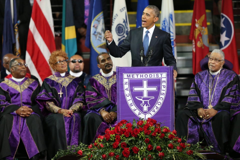 President Obama Joins Mourners At Funeral Of Rev. Clementa Pinckney