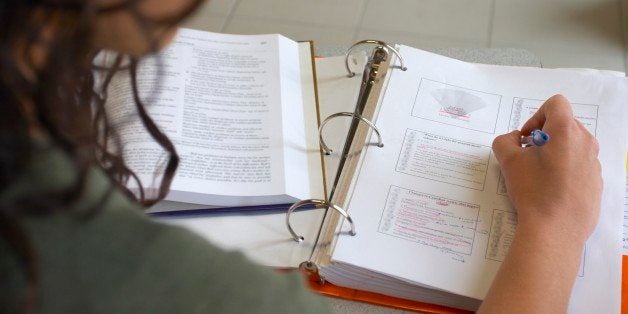 Woman studying her Bible