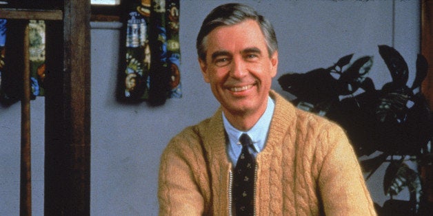 Portrait of children's television personality Fred Rogers (1928 - 2003) and host of television show 'Mister Rogers' Neighborh