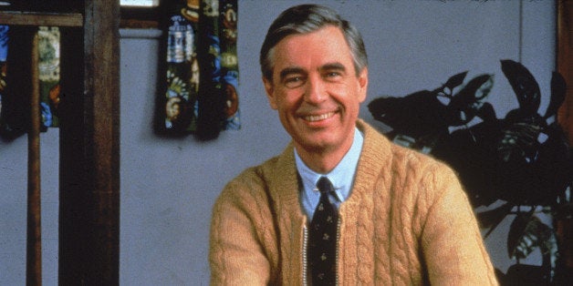 Portrait of children's television personality Fred Rogers (1928 - 2003) and host of television show 'Mister Rogers' Neighborhood,' circa 1980s. (Photo by Fotos International/Getty Images)